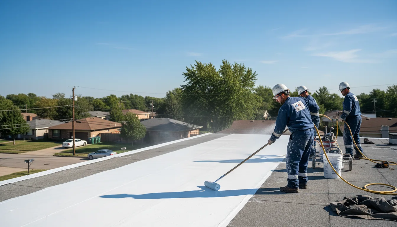 Commercial roof coating in Ellenboro, WV near me